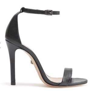 Size 7 Schutz Cadey Lee Leather Sandal 4" Heels